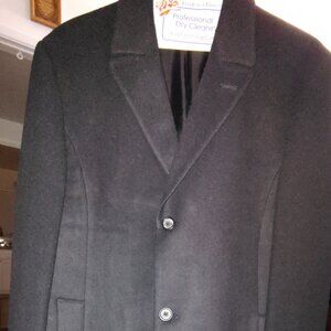 Calvin Klein Brand | Men's Long Jacket | Black Color | Wool | Size XL